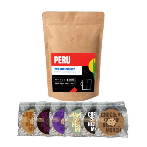 COFFEE AND MUNCH PERU PACK XL
